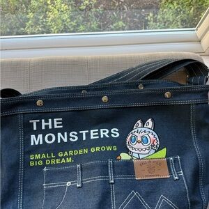 Falin Wild Navy Denim Tote with Playful Design